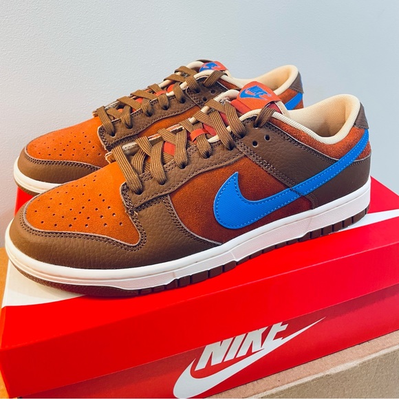 Nike Dunk Low Retro PRM (DR9704-200) Cacao Wow/Comet Blue Men’s Sz 10.5 - Picture 1 of 8